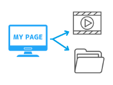 マイページ上での動画配信機能で事前マニュアルの周知も効率化