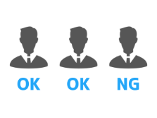 申込承認機能で仮申込者をチェックして、不要な申込を非承認に